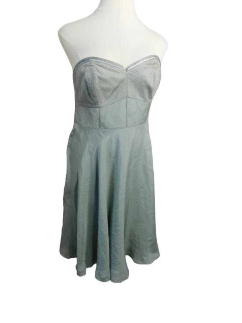 Coast Size 12 Silk Beaded Strapless Lined Formal Evening Cocktail Dress NWT